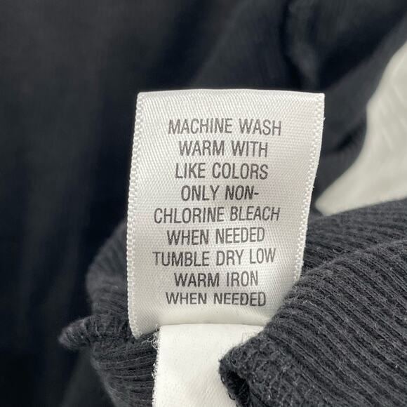 Basic Y2K Black Beater Tank 00s Ribbed Cotton Solid Layering Minimal Masc Size M - Picture 7 of 7